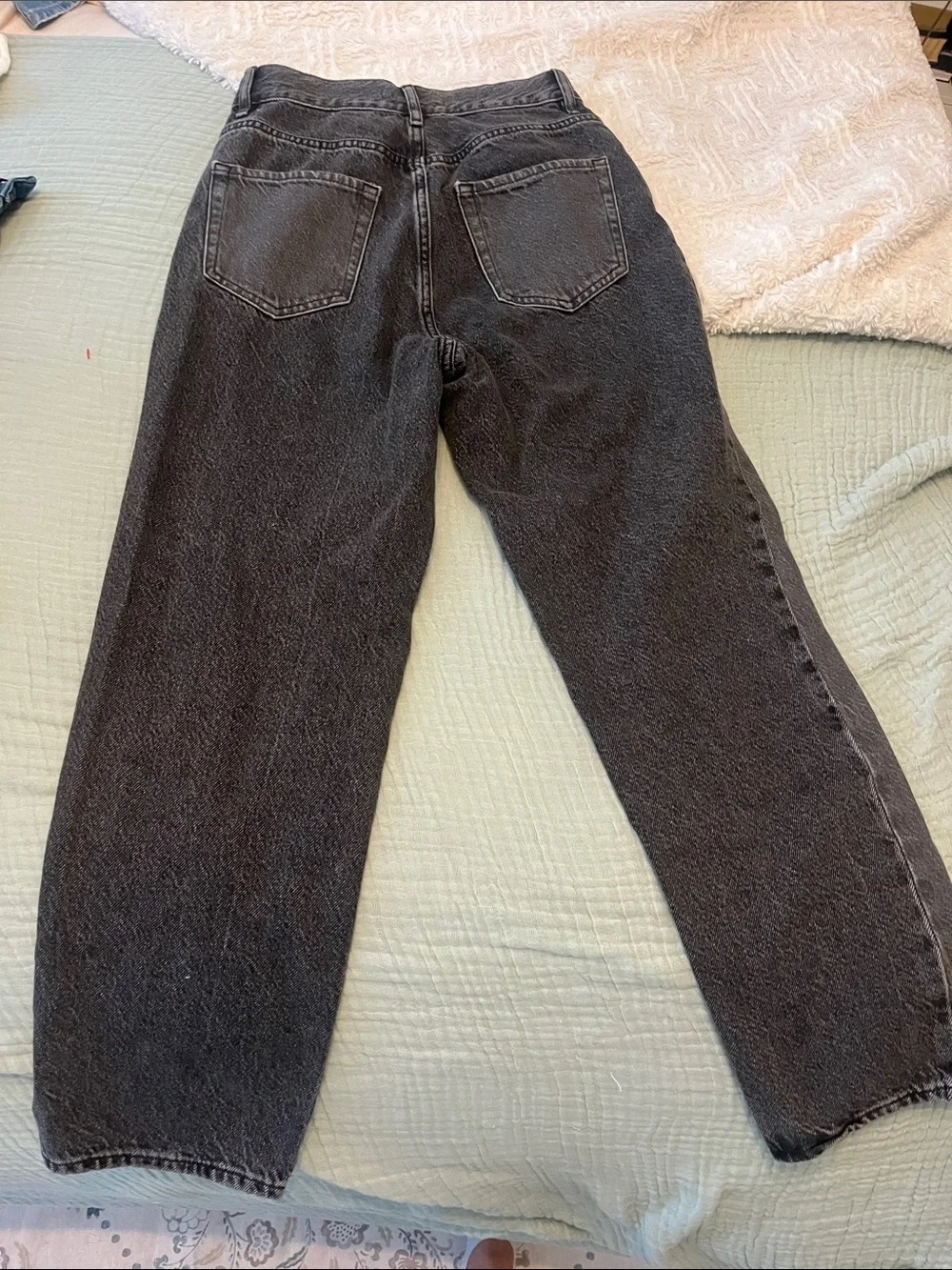 PacSun Black Patchwork High Rise Straight Jeans - Picture 6 of 7